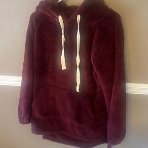 Oversized fuzzy hoodie